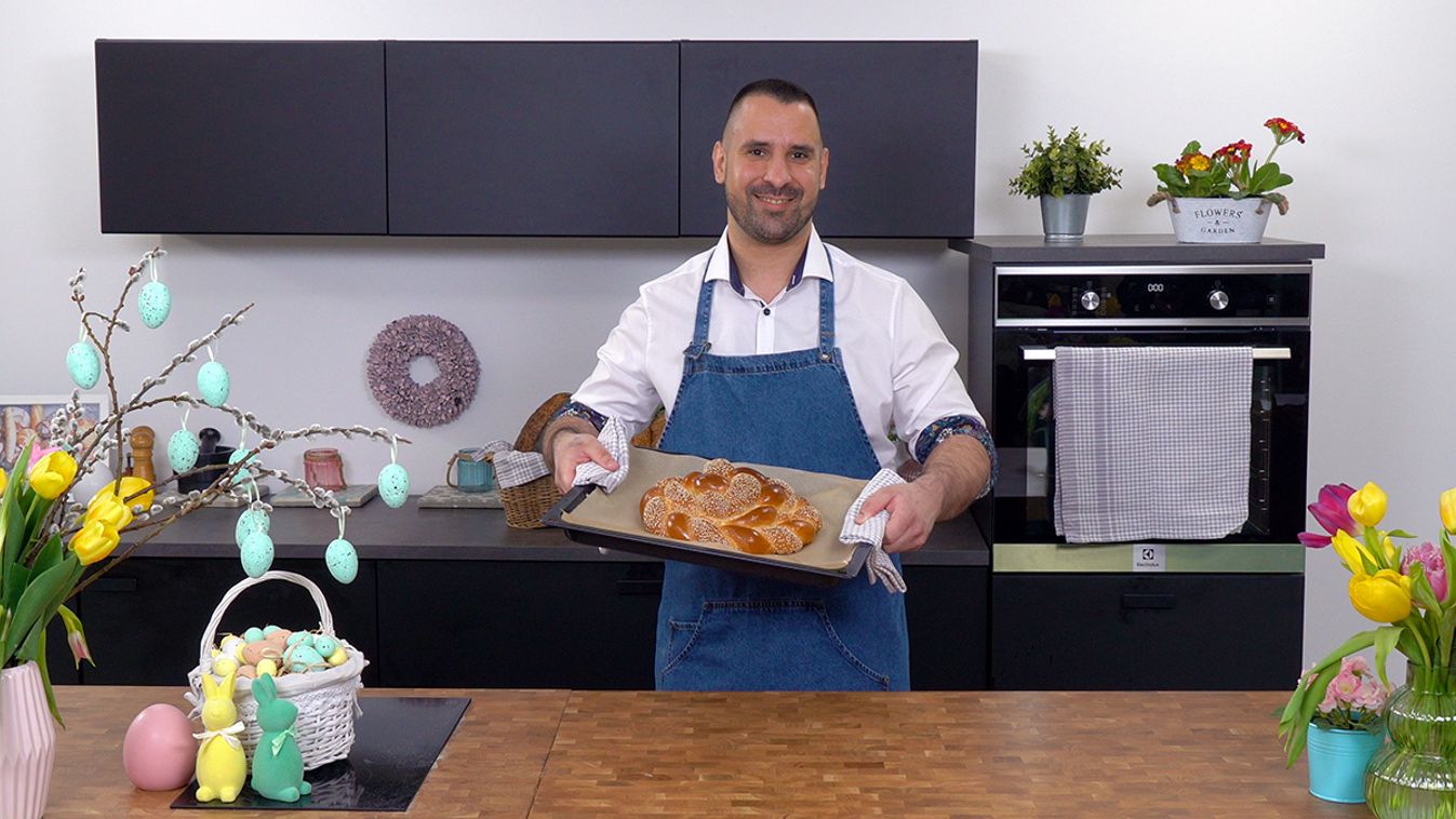 Húsvéti díszes kalács, ahogy Gábor, a házi pék készíti recept