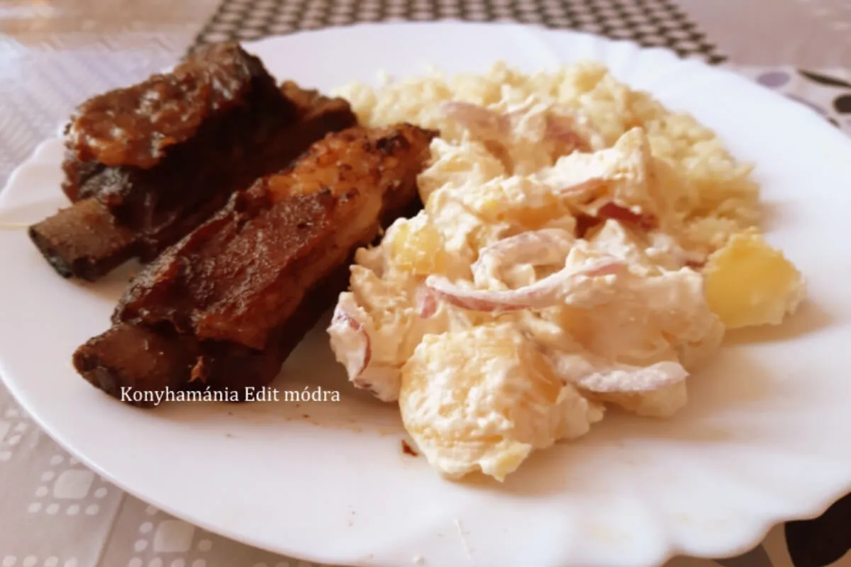 Fokhagymás sült oldalas recept