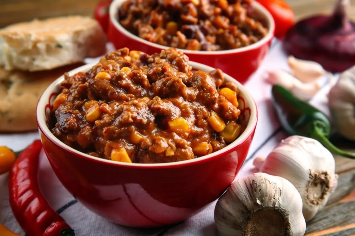 Enyhén csípős chilis bab  recept