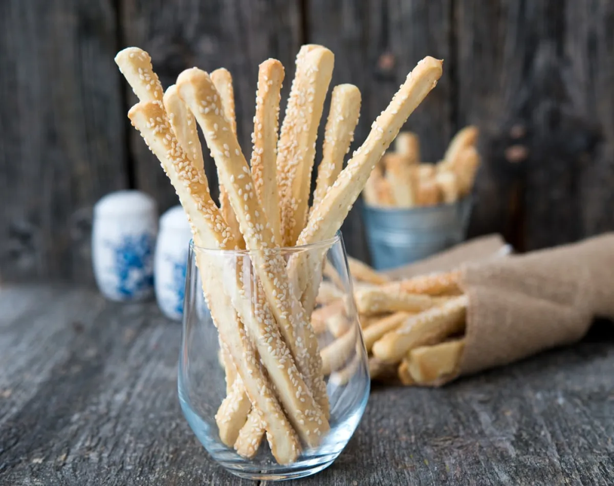Szezámmagos grissini recept