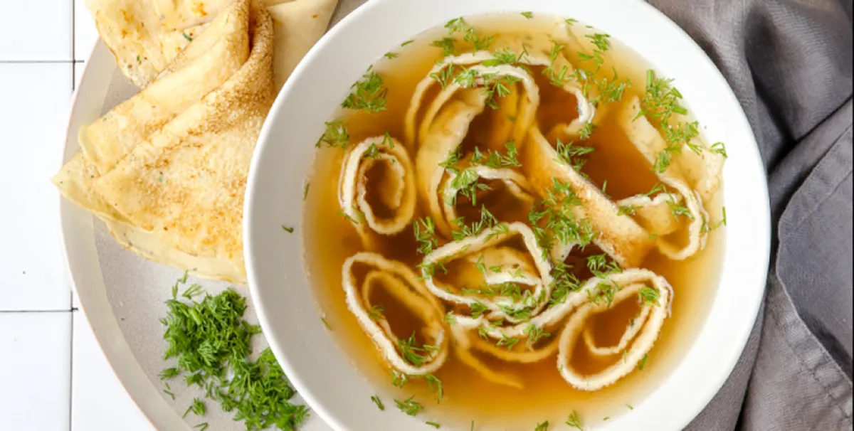 Csontleves palacsintametélttel recept