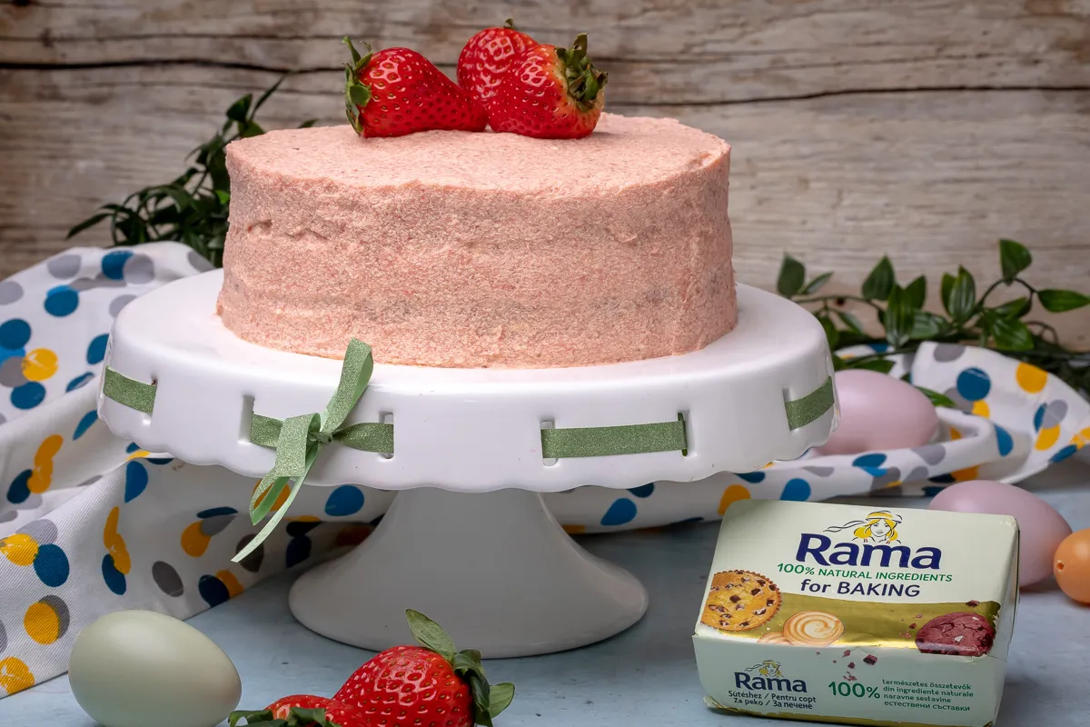 Citromos torta eperkrémmel recept