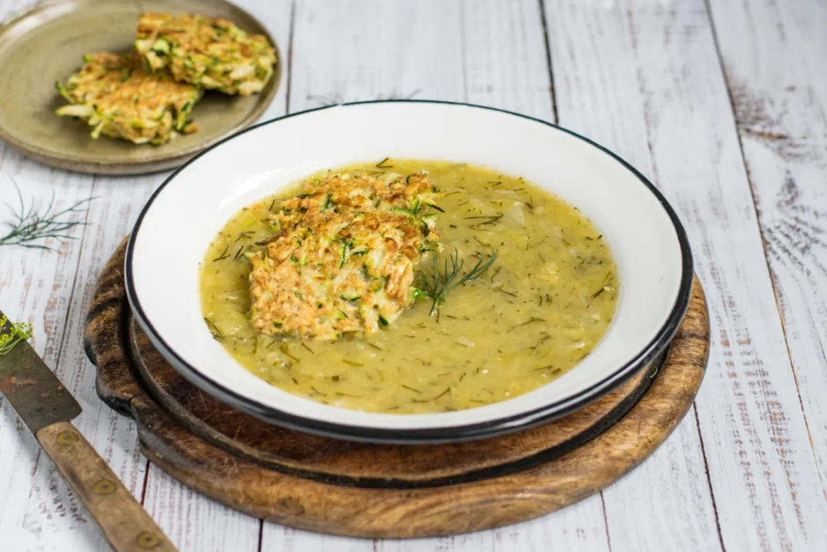 Kapros tökfőzelék cukkinifasírttal  recept