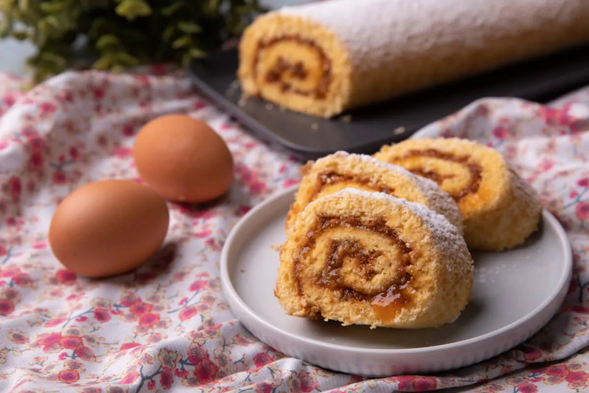 Piskótatekercs gluténmentesen recept