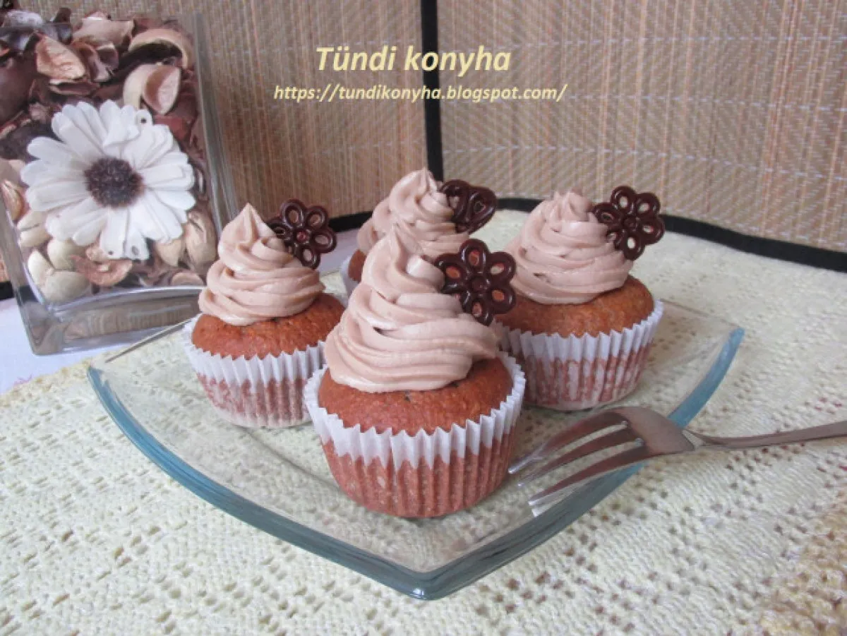 Kávés-kókuszos cupcake recept