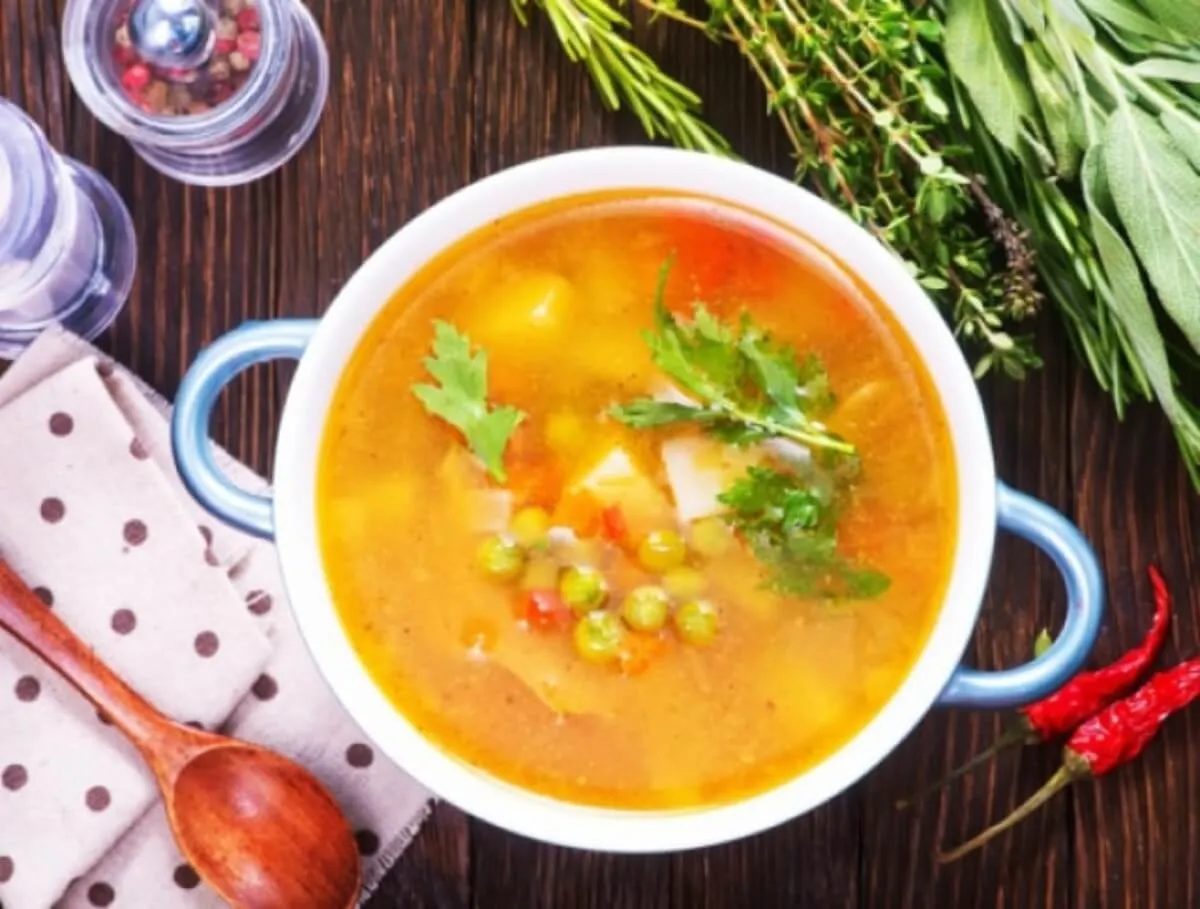 Nagyiféle zöldborsóleves  recept