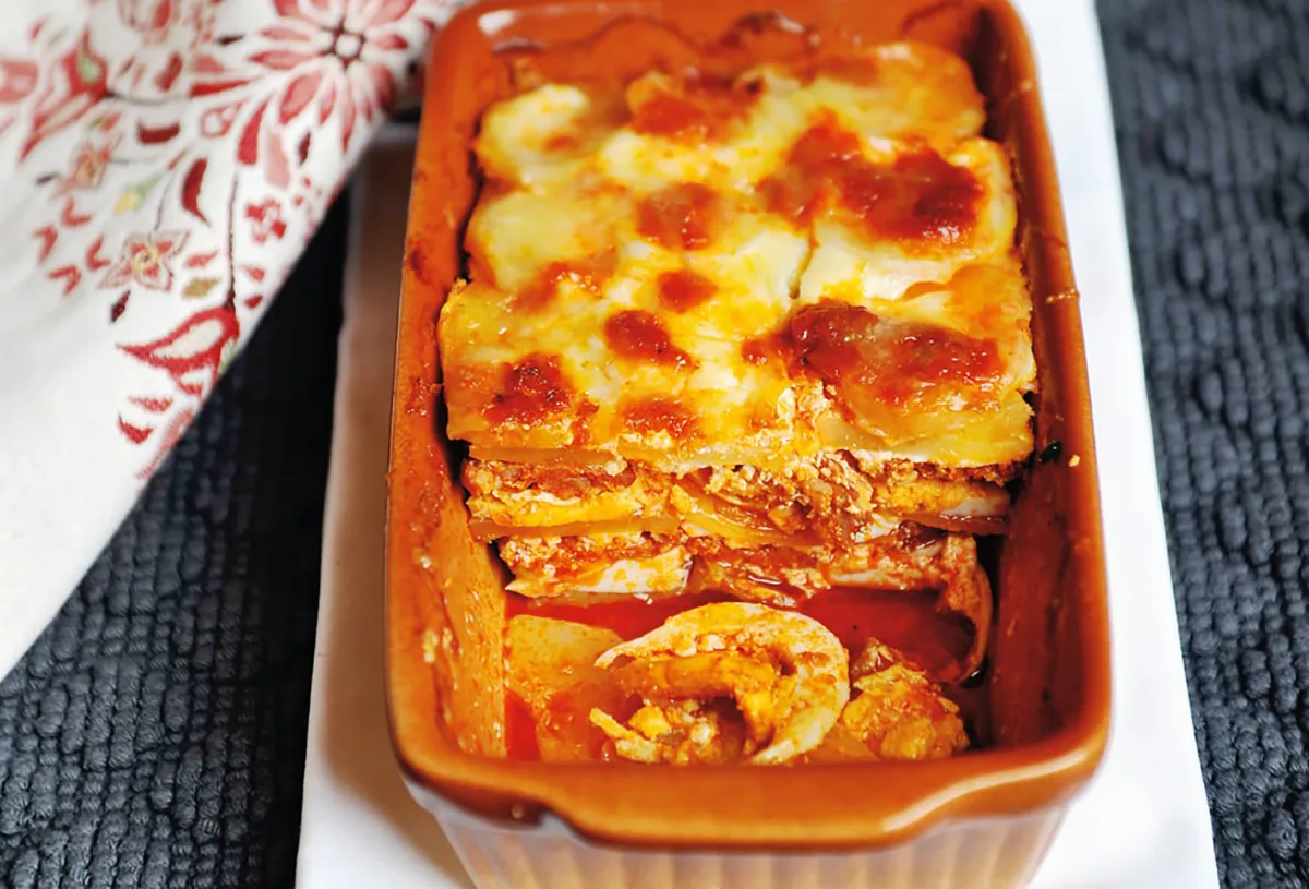Rakott burgonya kicsit másképp recept
