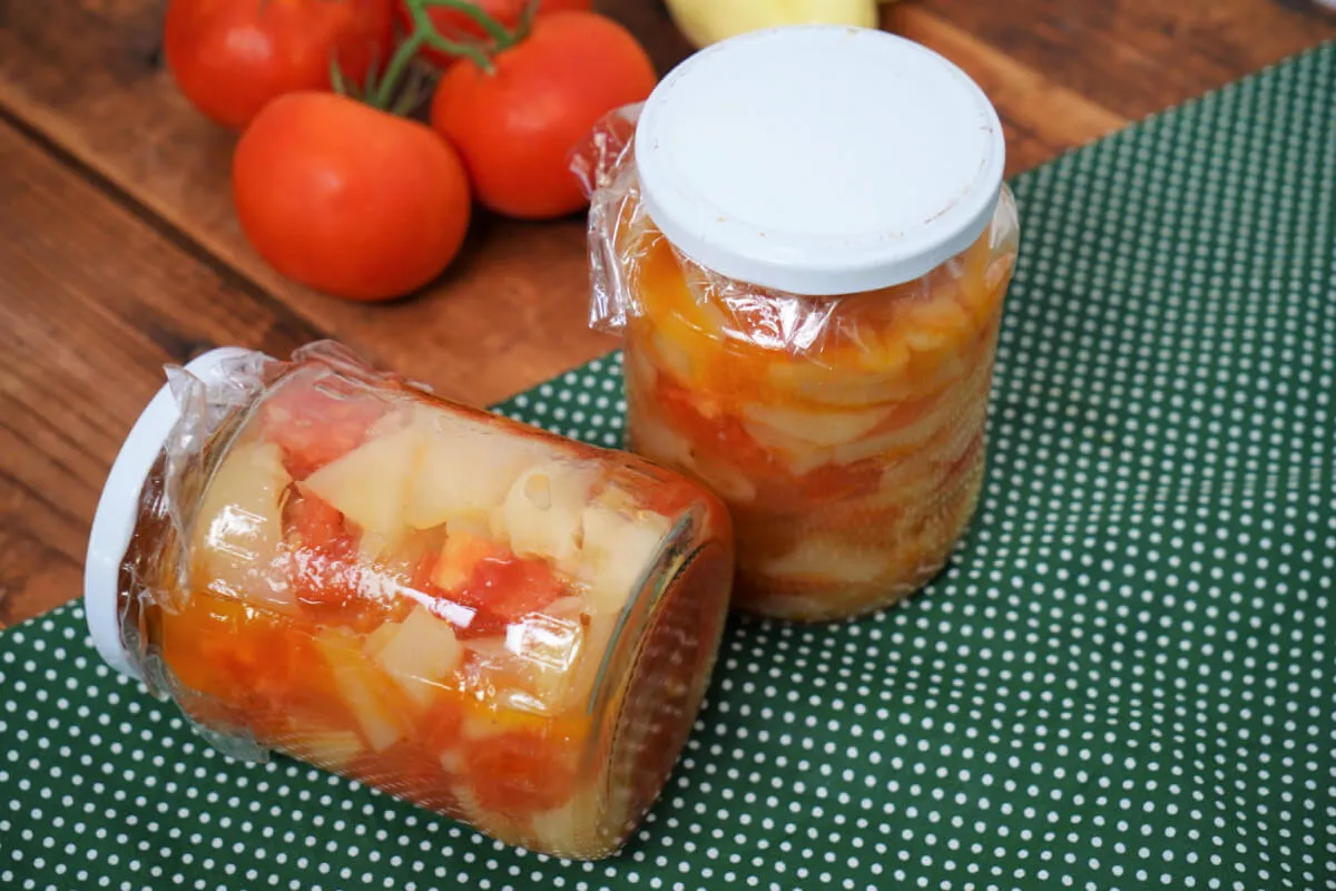 Lecsó télire - tartósítószer mentesen  recept