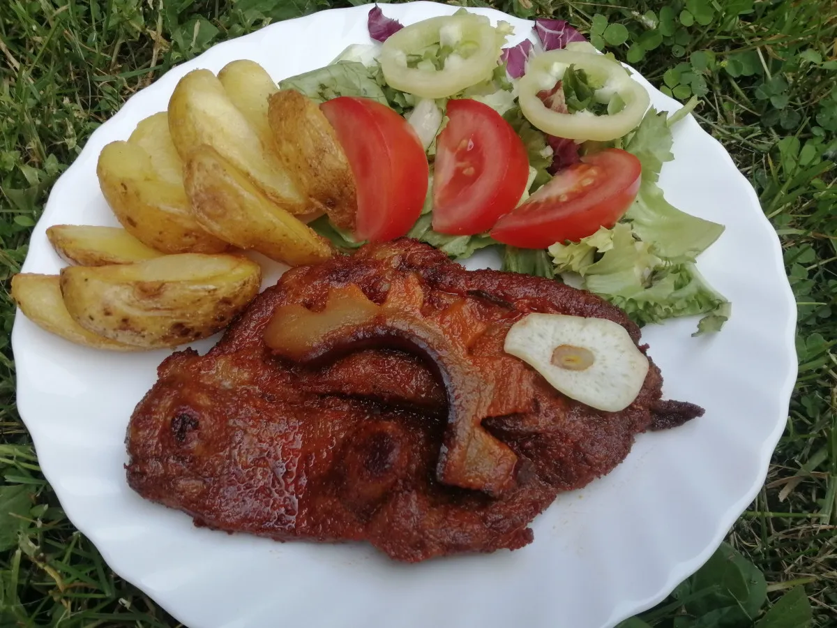 Cigánypecsenye szabad tűzön recept