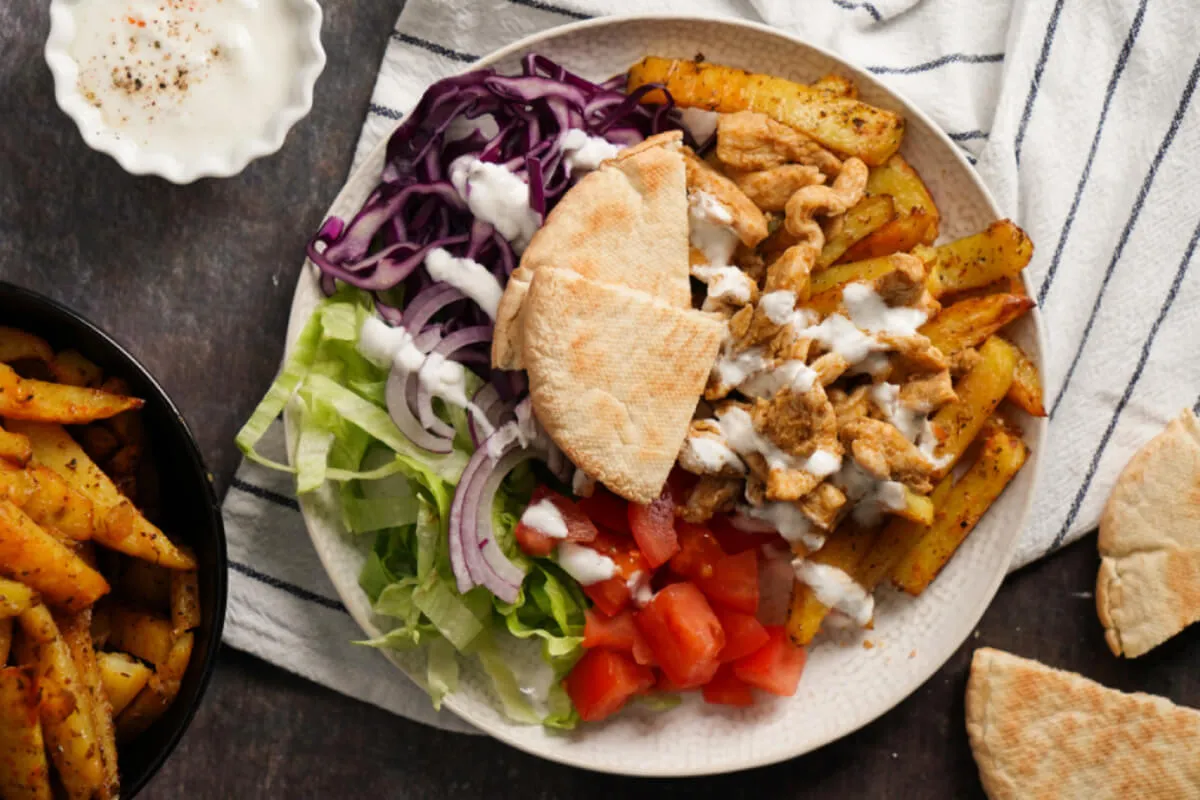 Gírosztál házilag recept