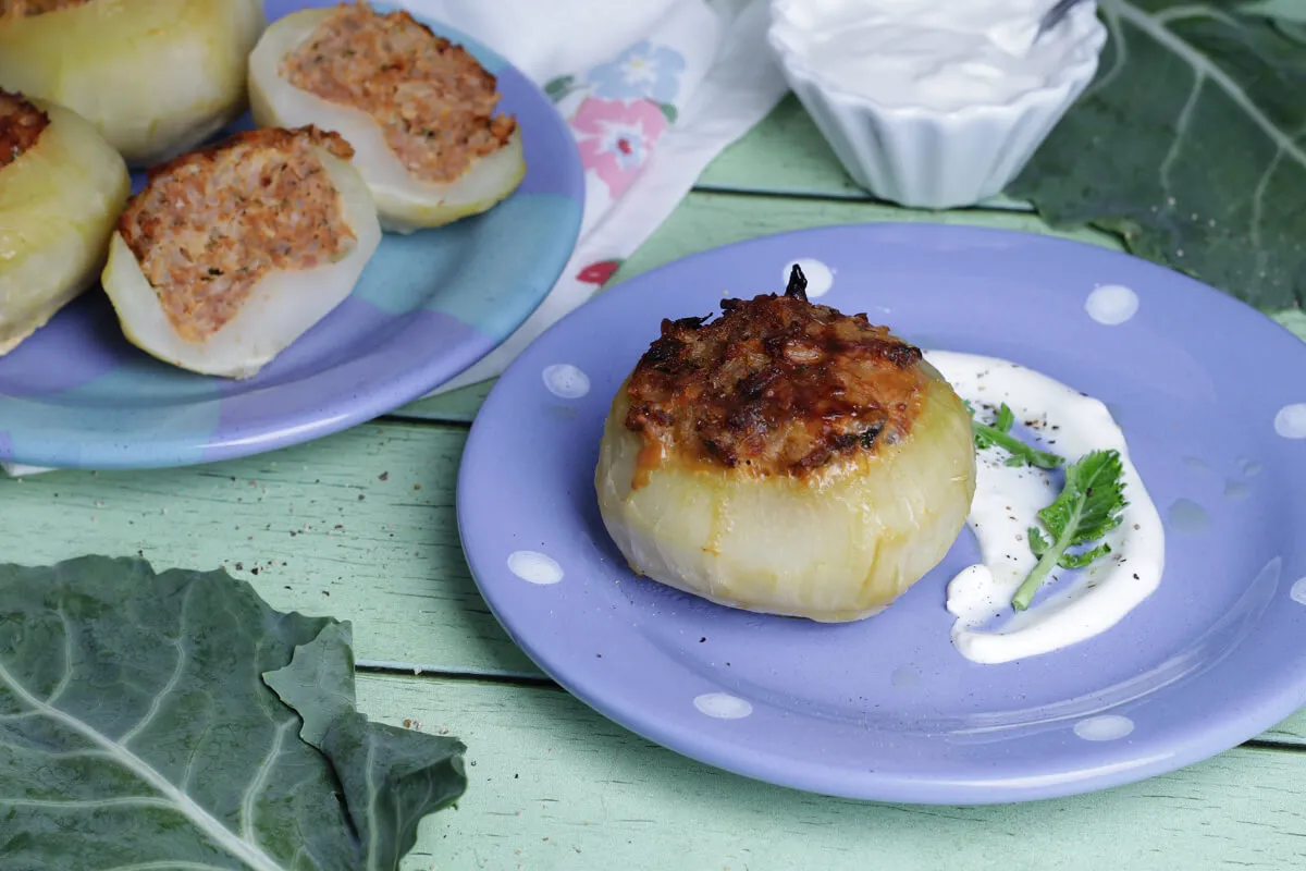 Töltött karalábé recept