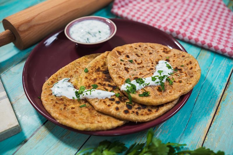 Alu paratha, a burgonyával töltött boldogságlepény