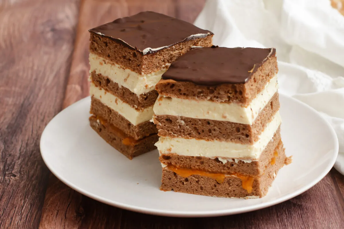 Mézes krémes - kevert tésztával recept