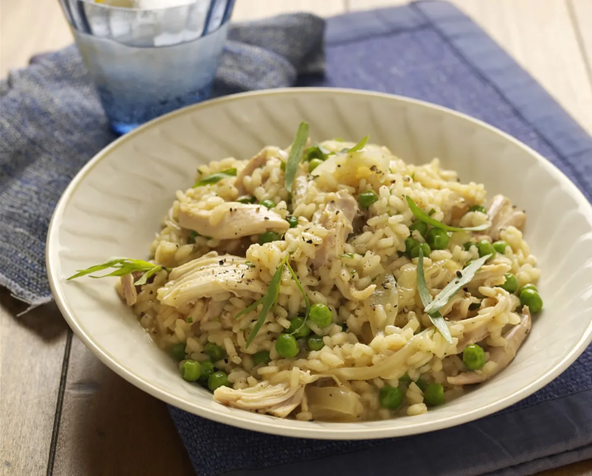 Tárkonyos csirkerizottó  recept