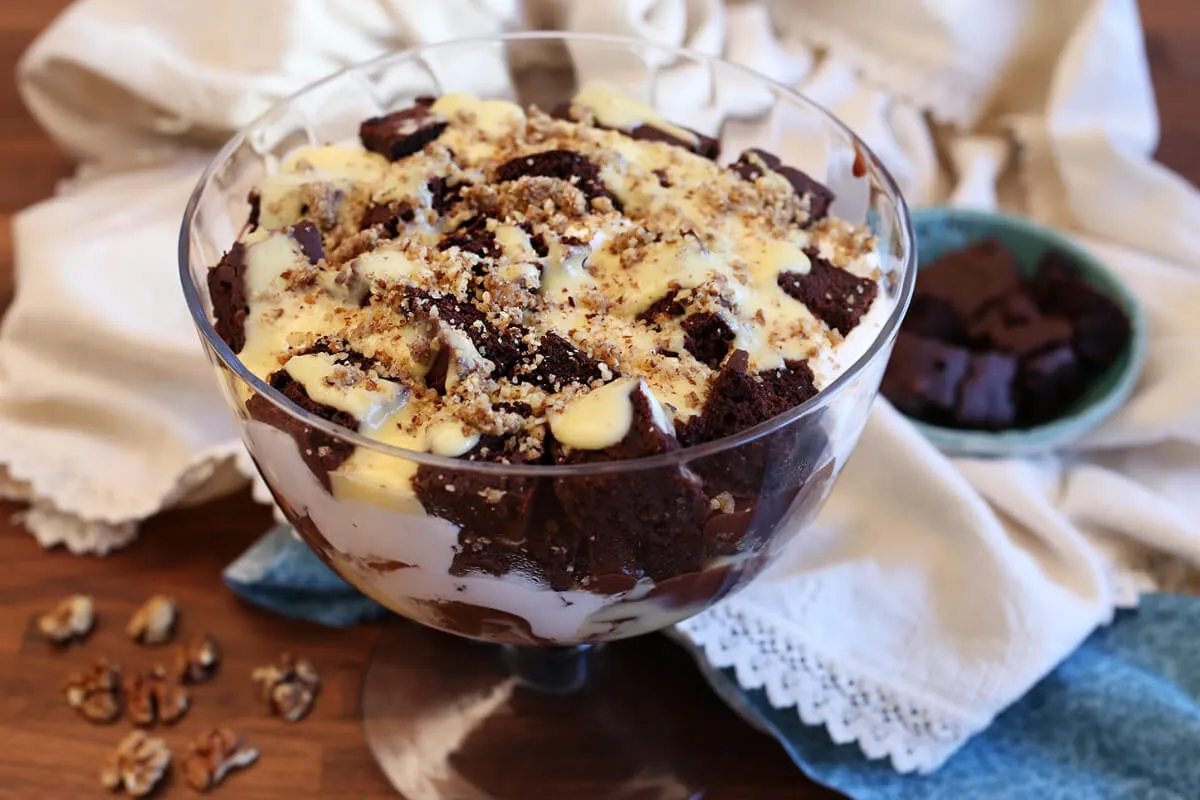 Hamis somlói brownie-ból recept
