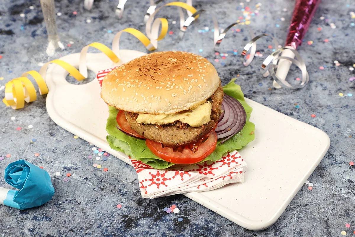 Lencseburger recept