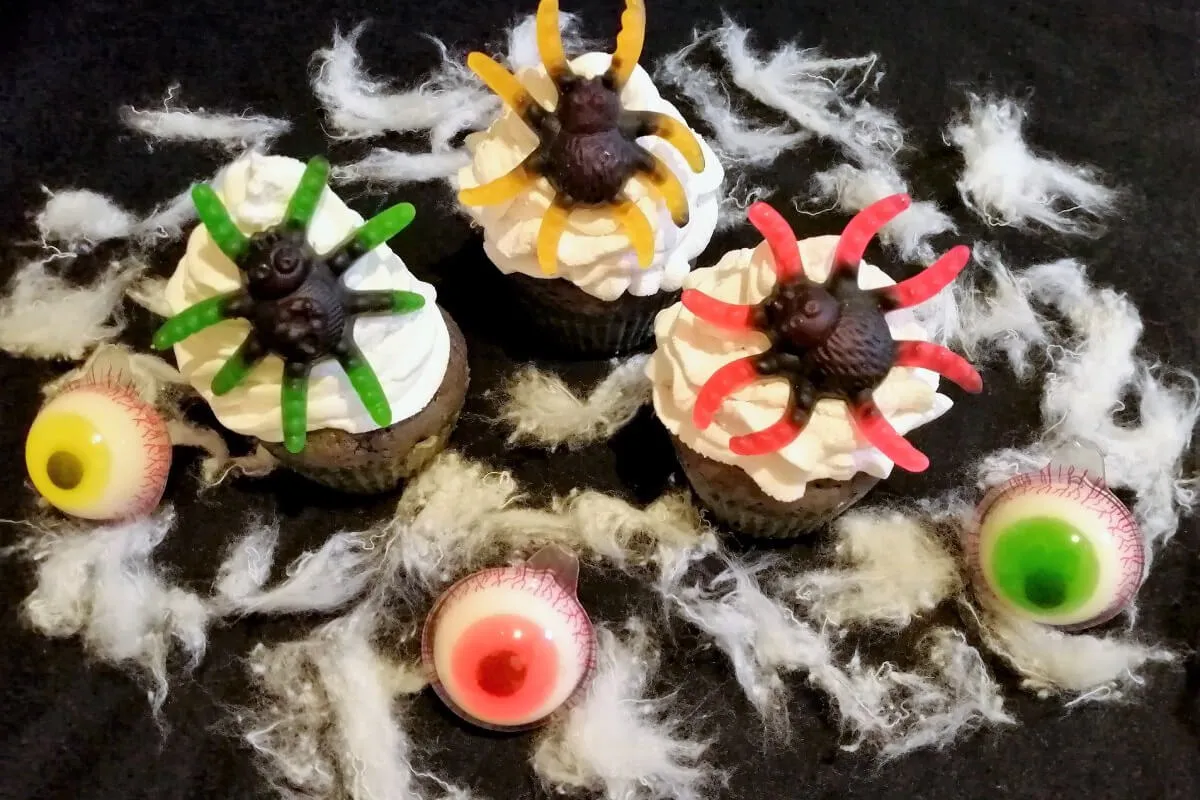 Halloween muffin recept