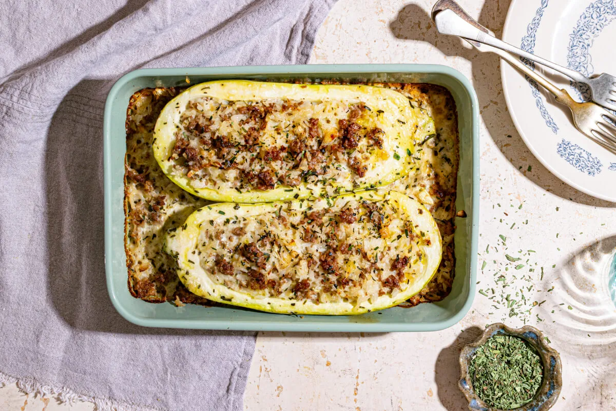 Tárkonyos töltött tök recept
