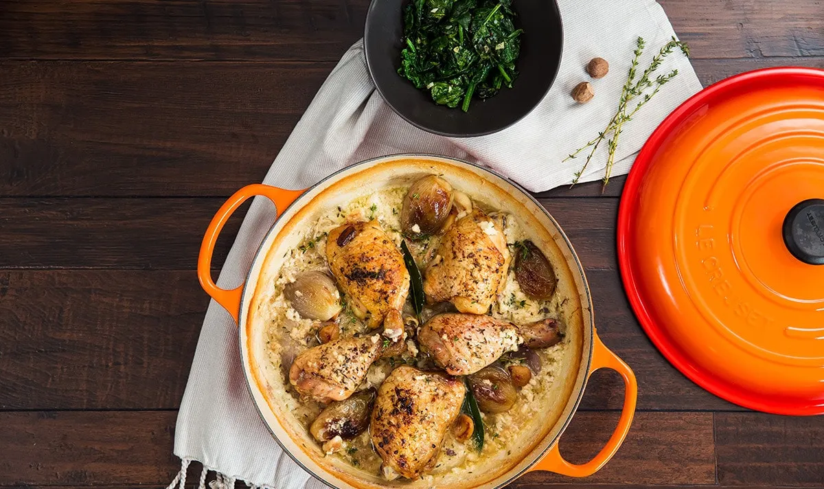 Tejben sült provence-i csirkecomb recept