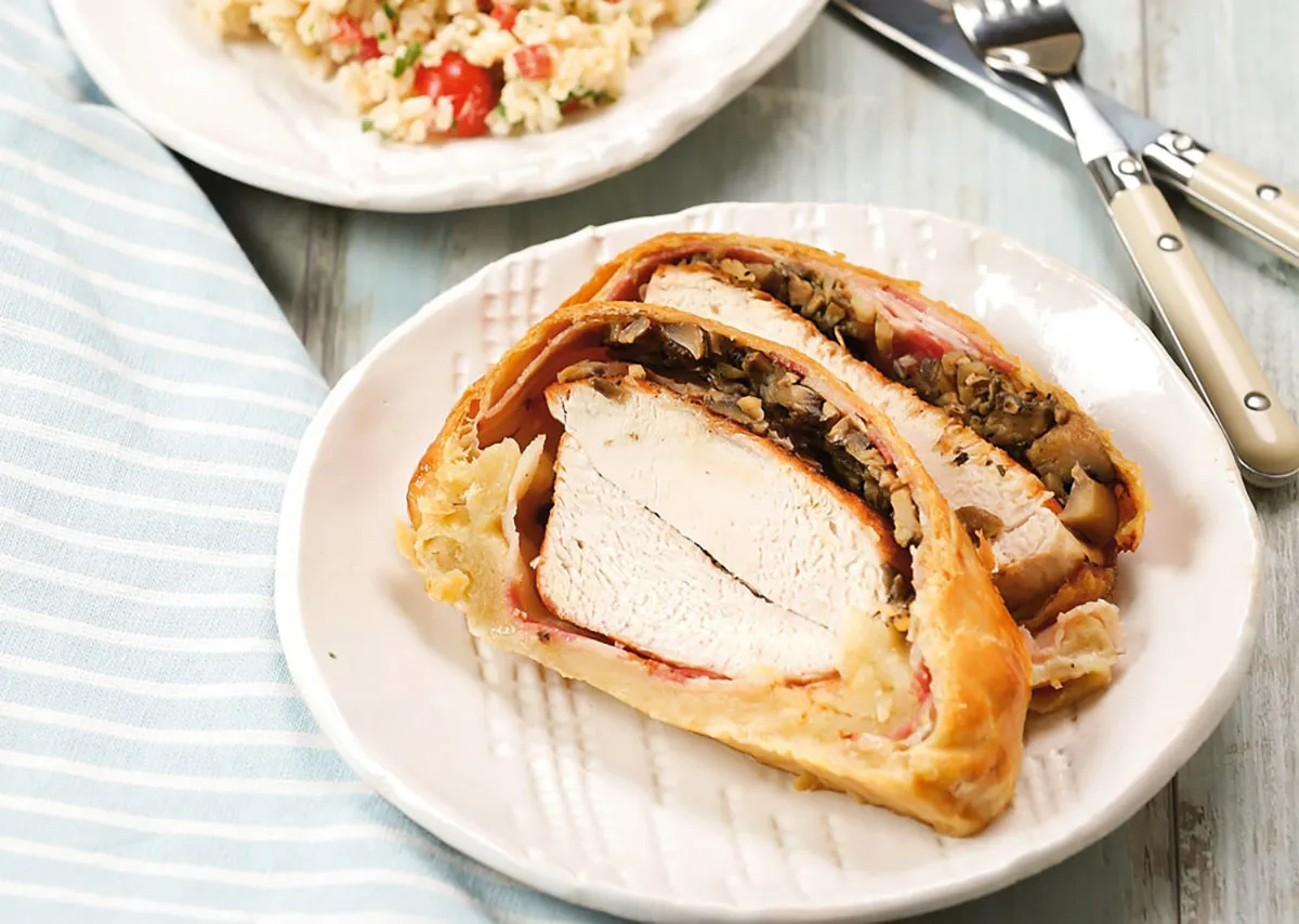 Klasszikus pulyka Wellington módra recept