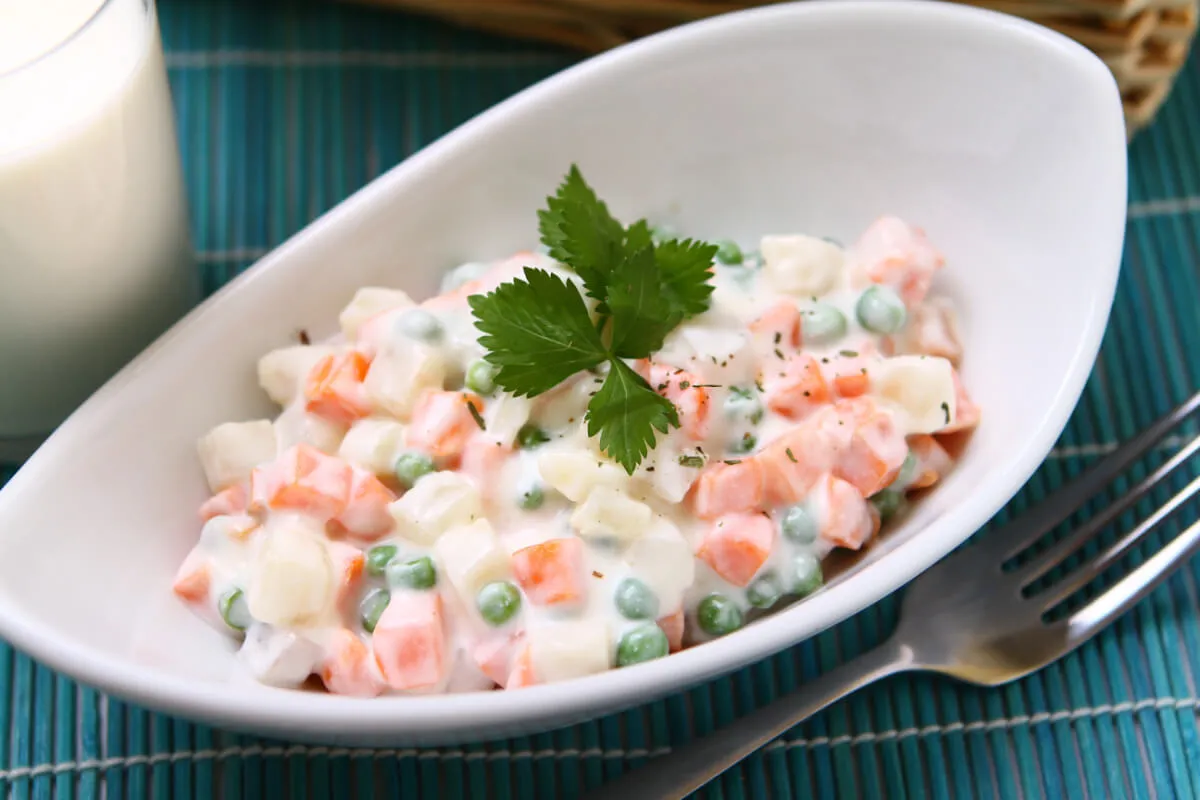 Franciasaláta (alaprecept) recept