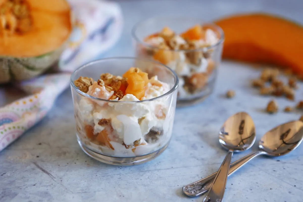 Sárgadinnyés-túrós pohárdesszert recept