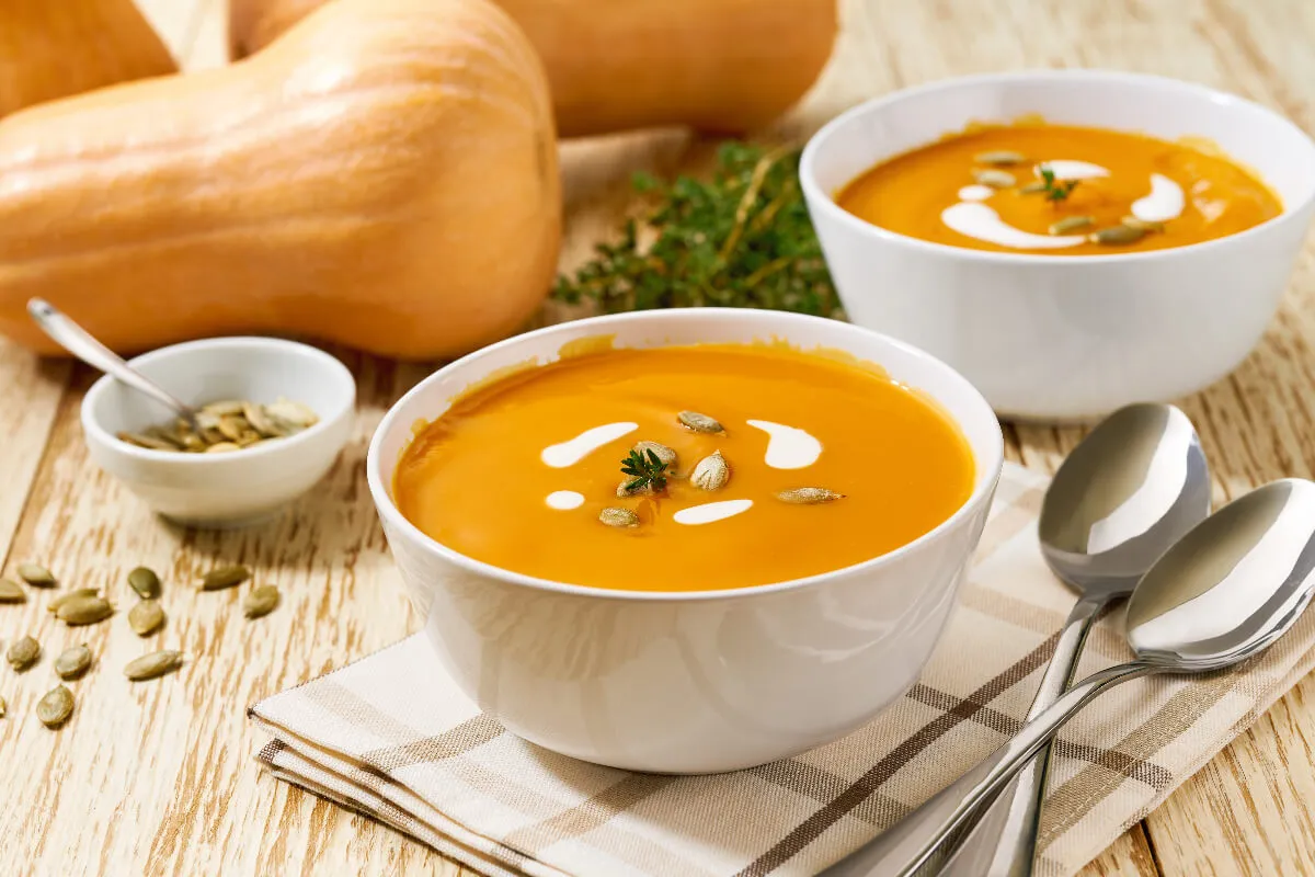 Tejszínes sütőtökkrémleves recept