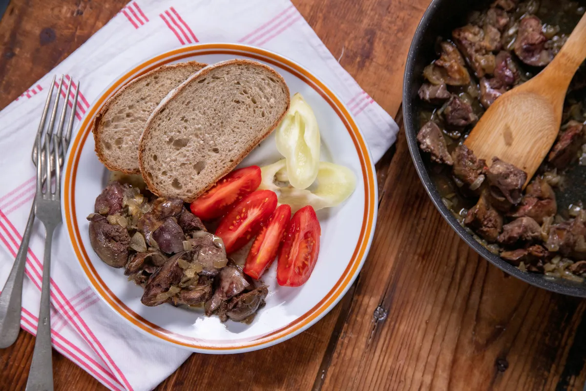 Krémesen puha csirkemáj 7 perc alatt recept