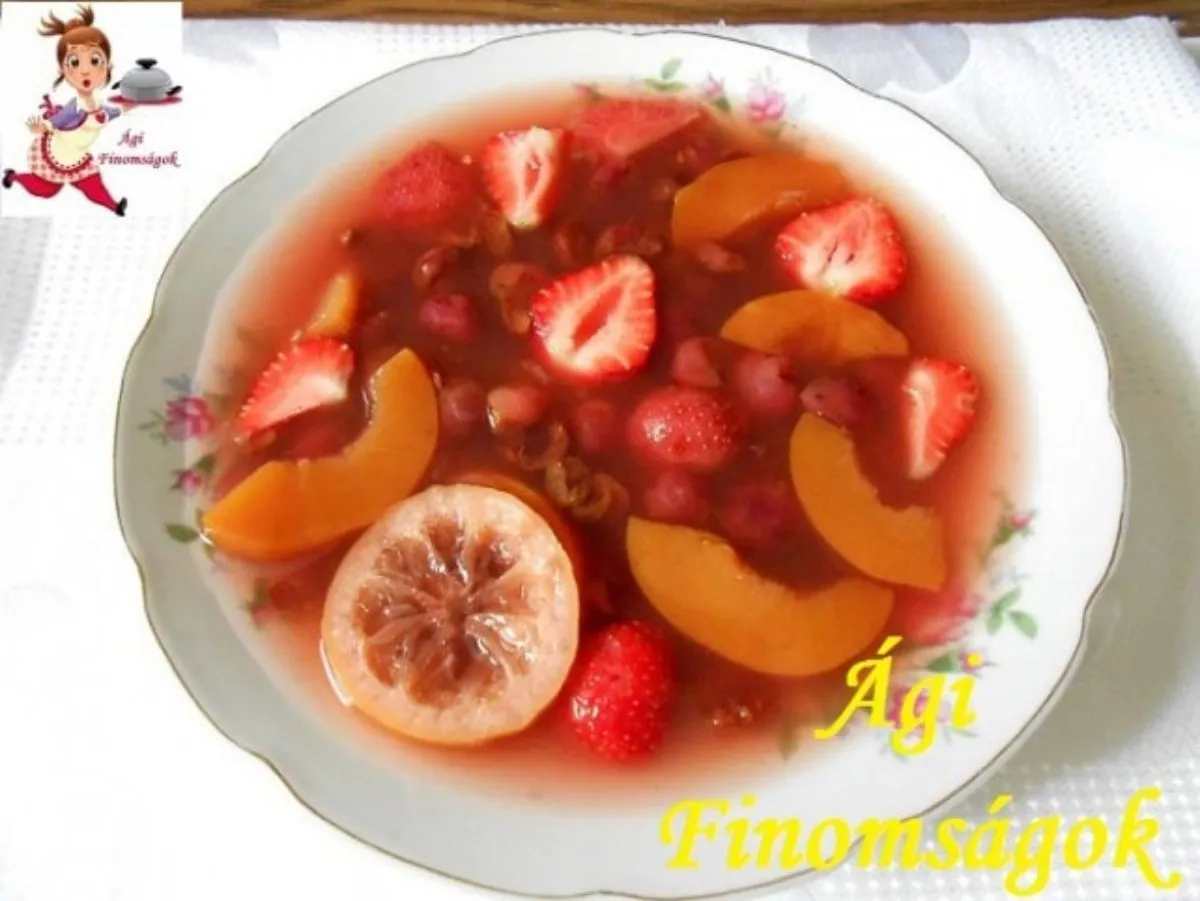 Pudingos gyümölcsleves recept