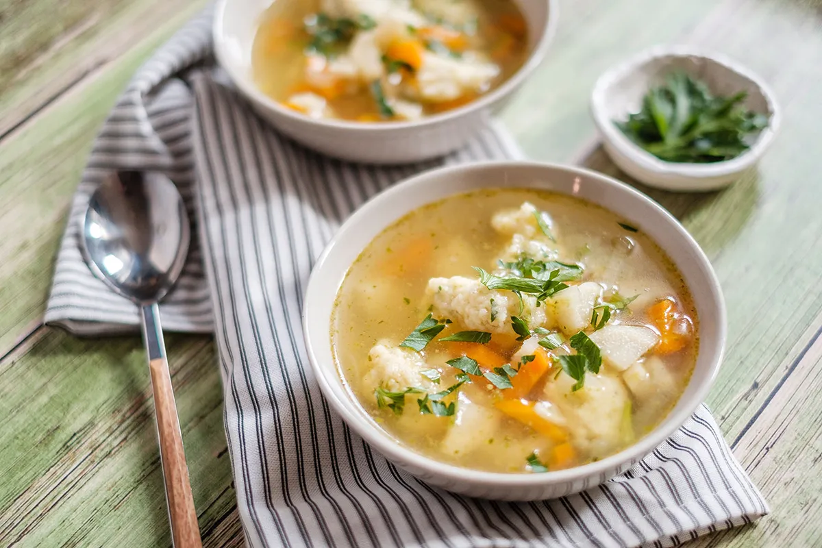 Klasszikus grízgaluska leves recept