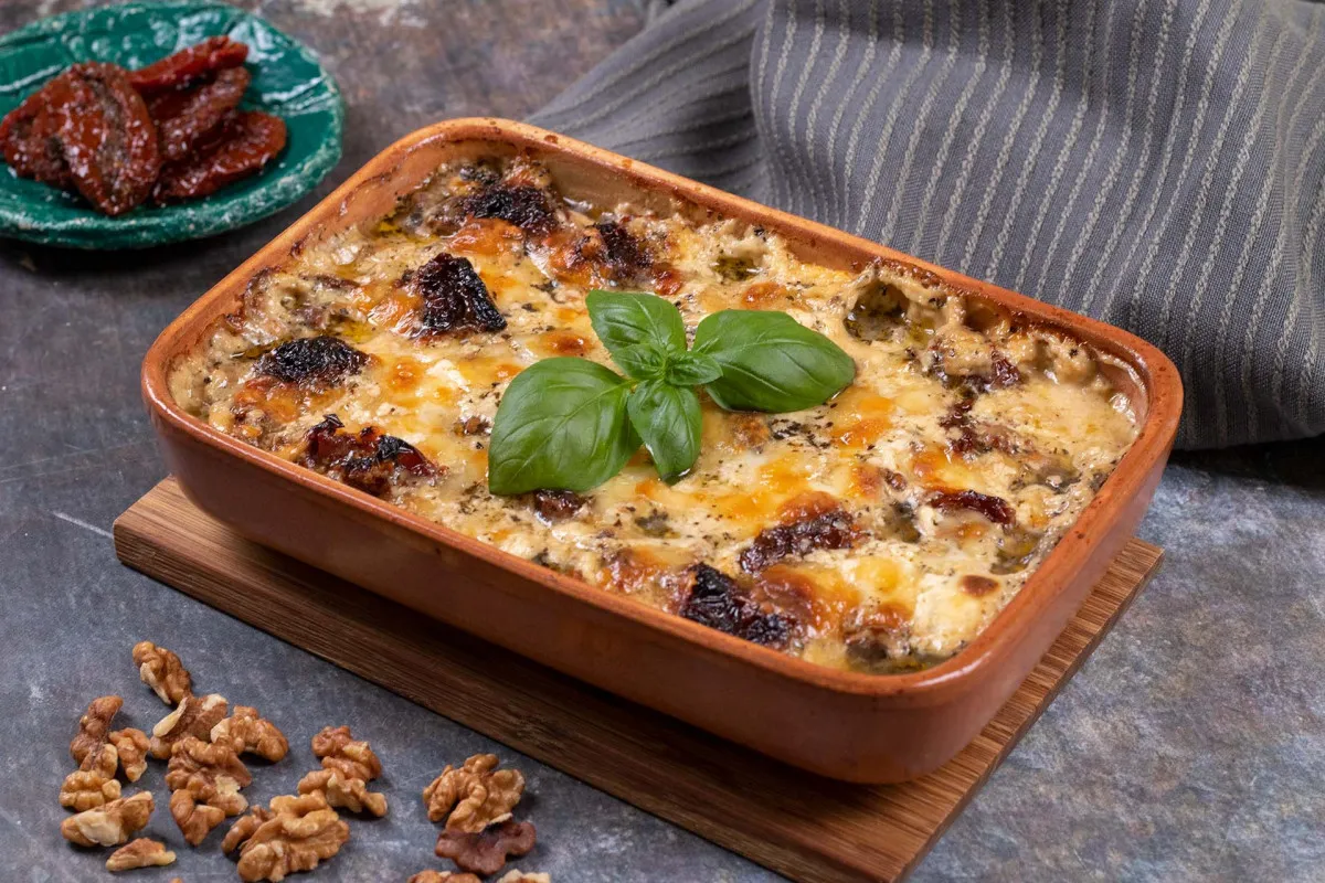 Diós-sajtos tepsis csirkemell recept