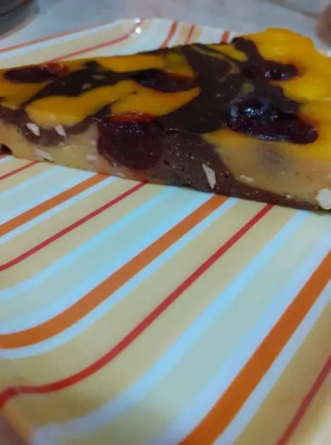 Túrós-meggyes zebratorta recept