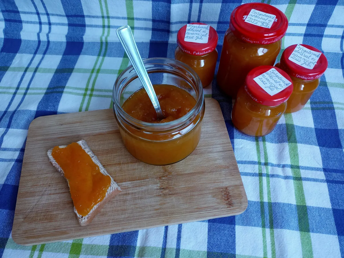 Sárgabarack lekvár almával és naranccsal recept