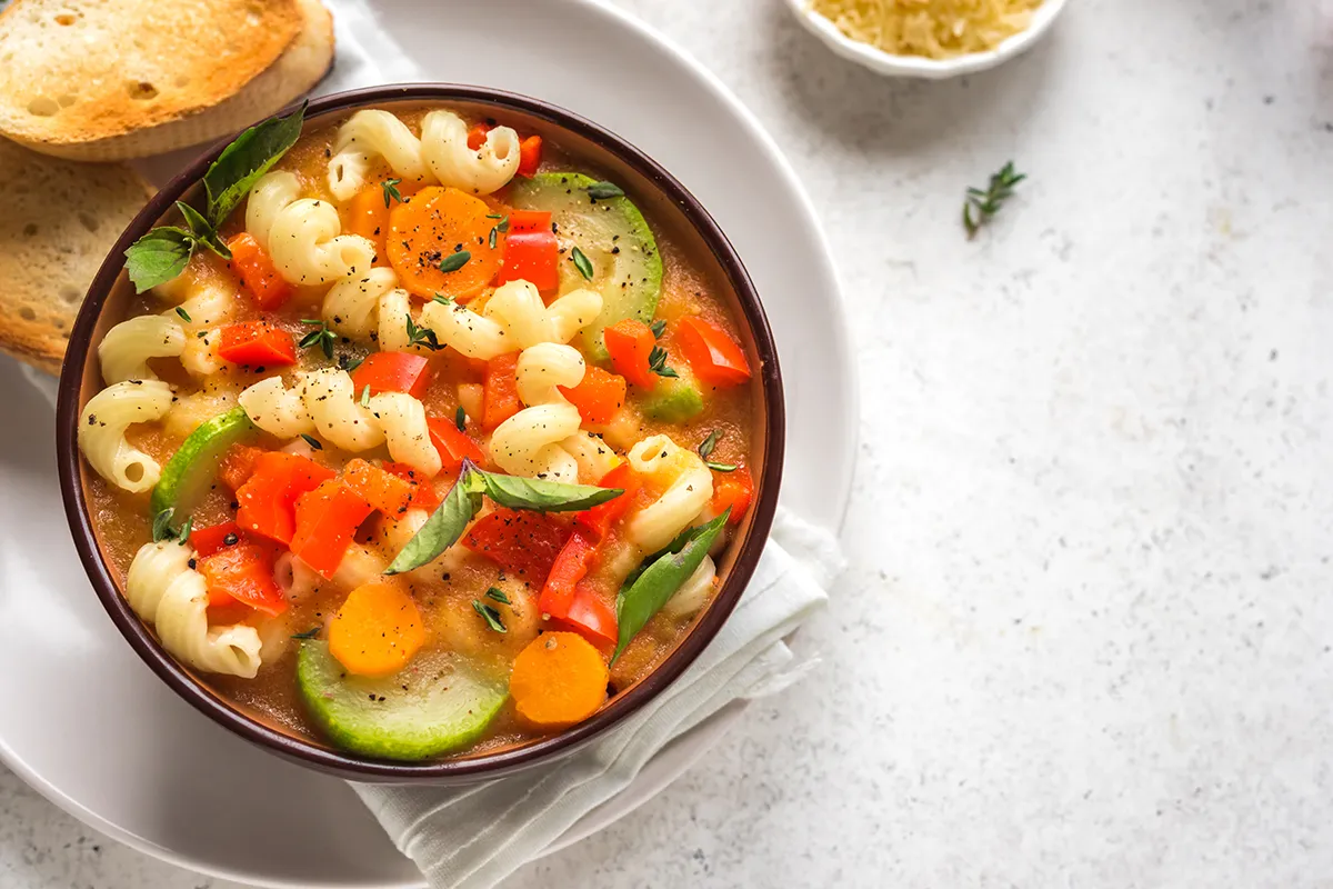 Minestrone leves recept