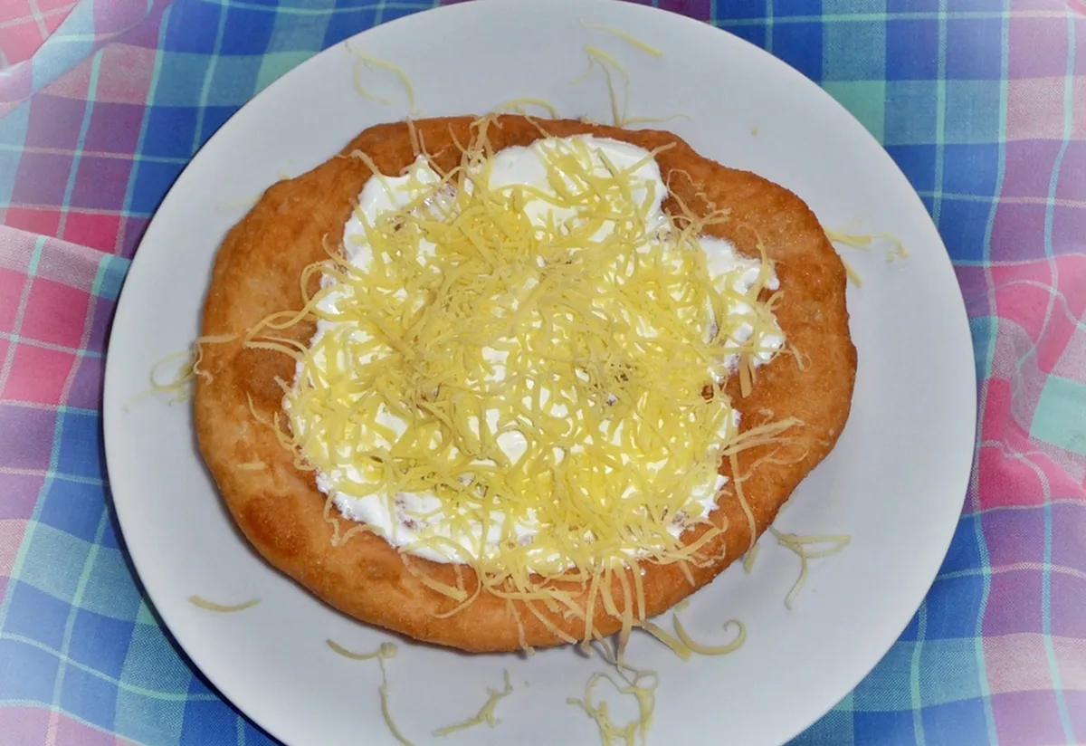 Piacos lángos  recept