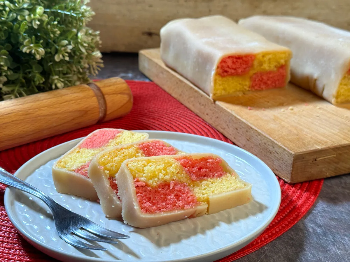 Battenberg-szelet recept