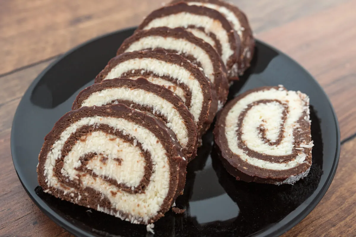 Kókusztekercs (sütés nélkül) recept