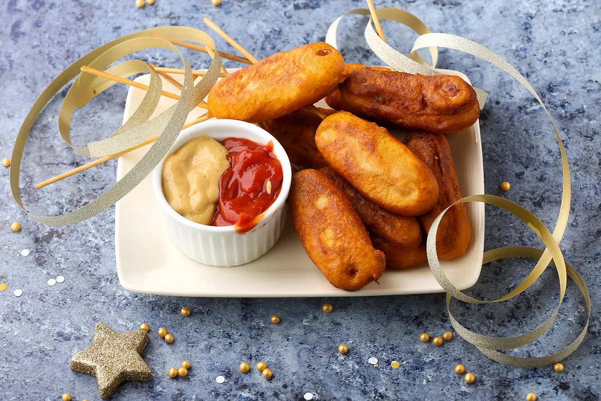 Corn dog (virsli bundában) recept