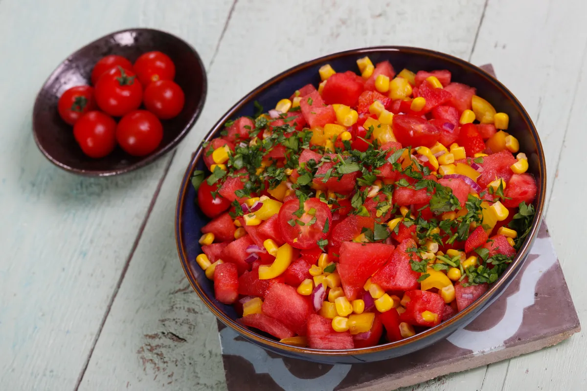 Görögdinnye-saláta gazdagon recept