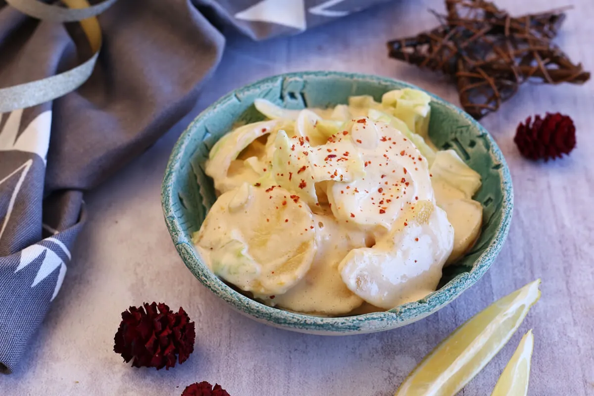 Majonézes krumplisaláta (házi majonézzel) recept