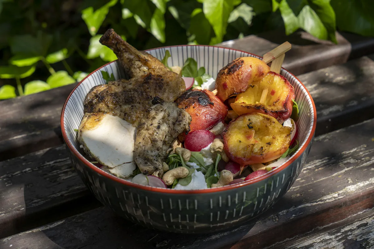 BBQ csirkemell csilis barackkal recept