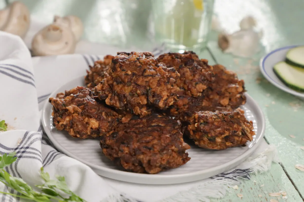 Cukkinis-gombás fasírt recept