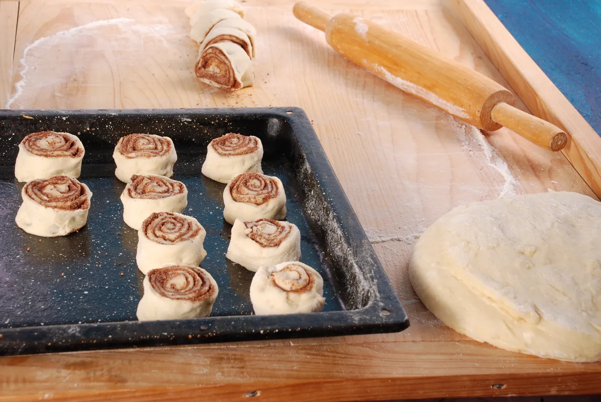 Kakaós csiga burgonyás tésztából recept