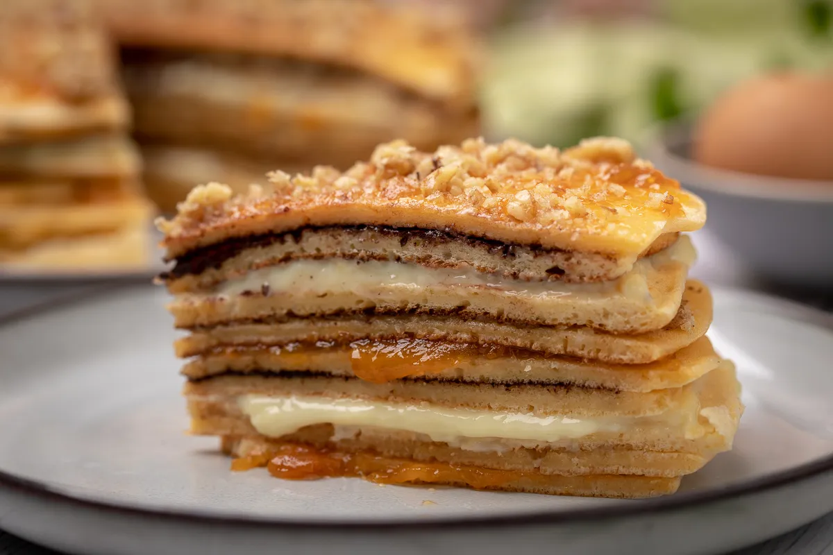 Csúsztatott palacsinta gazdagon  recept
