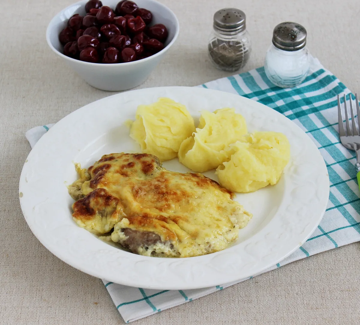 Sajtos sült kacsamáj recept