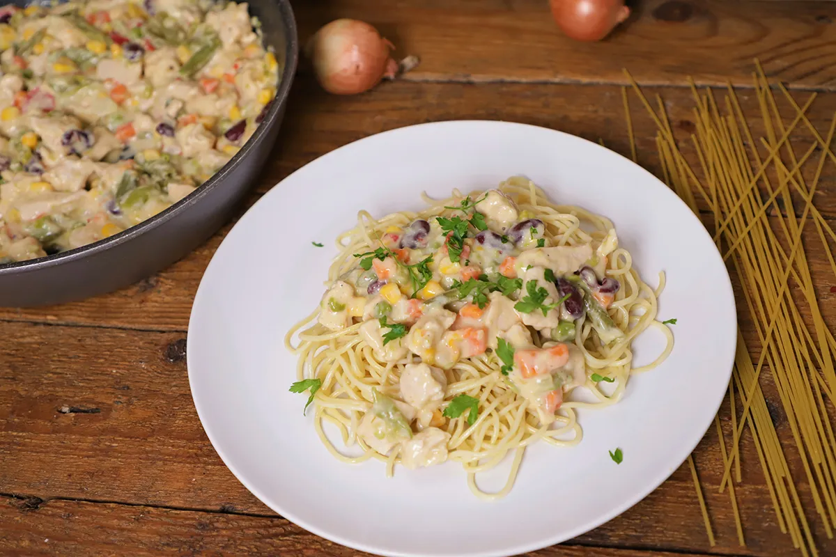 Mexikói tejszínes csirkeragu recept