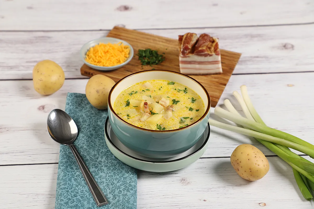 Sajtos krumplileves recept