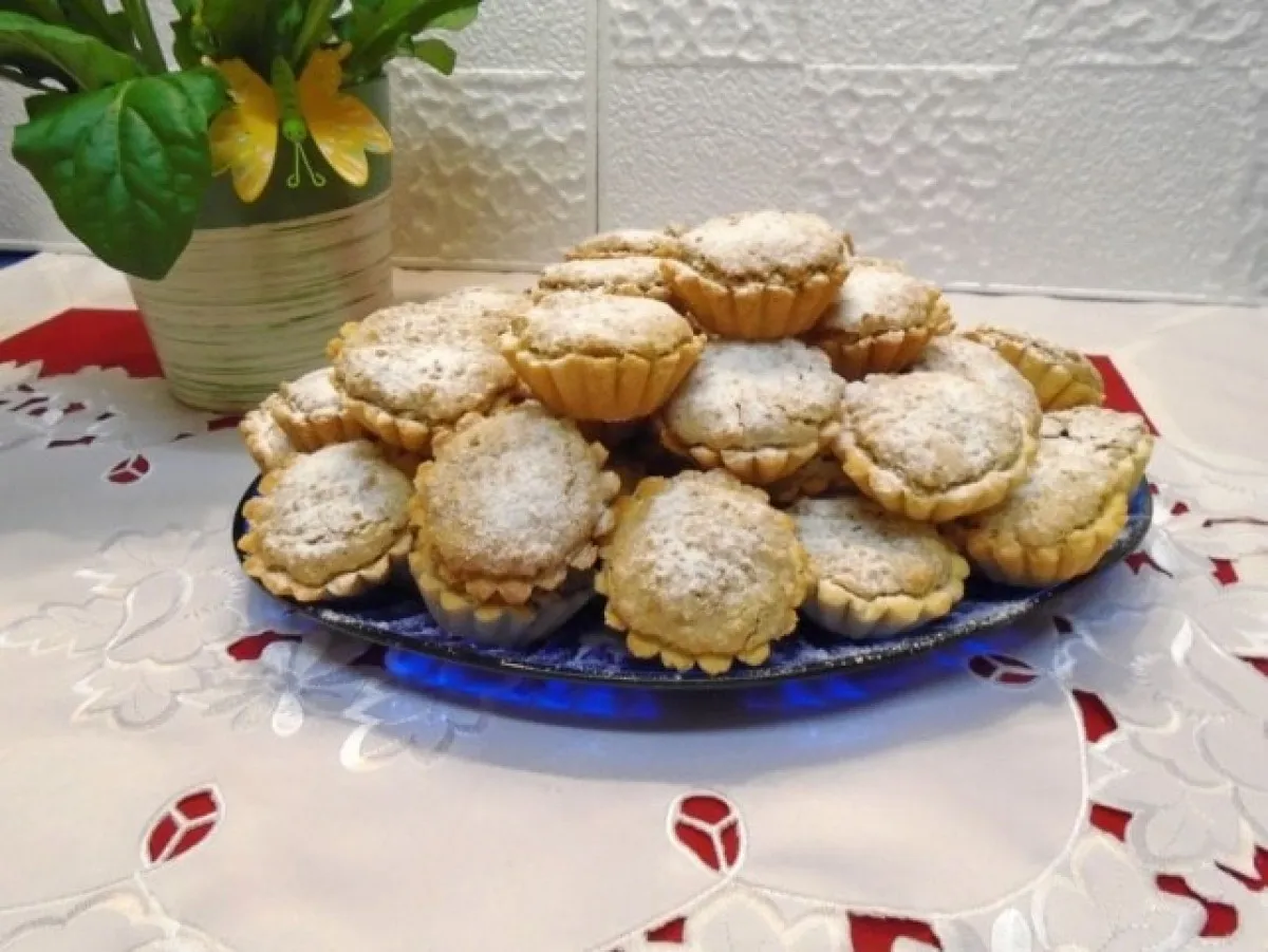 Baracklekváros diós kosárka recept