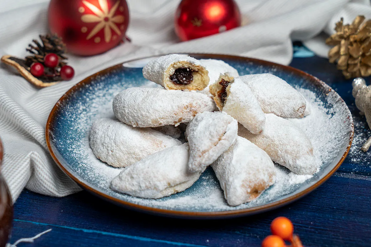 Hókifli szilvalekvárral töltve recept