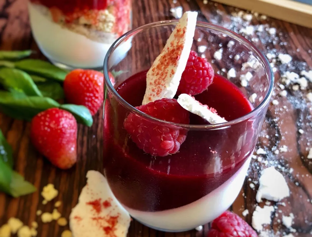 Vaníliás panna cotta málnazselével recept